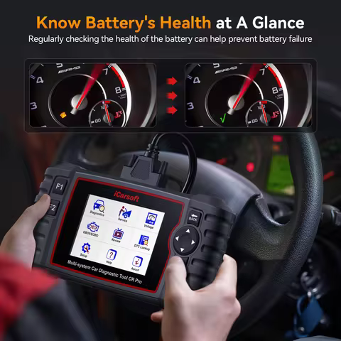 iCarsoft CR Pro Diagnostic Scan Tool,Full Systems Diagnose Full Vehicle Coverage 9 service reset Lif