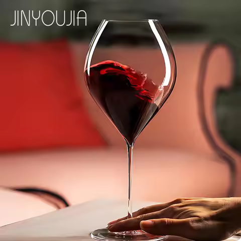 JINYOUJIA LEHMANN Style 700ml Red Wine Glass Crystal Glass Material Ultra Thin Design Handmade Flawl