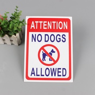 There is a warning sign indicating the presence of a fierce dog Factory Warm Reminder Notice Aluminu