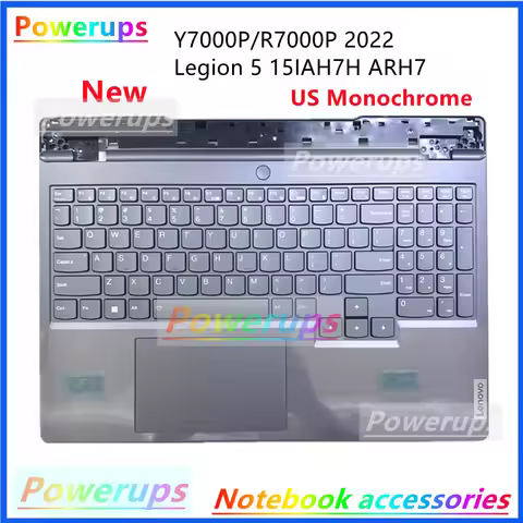 Laptop/Notebook US Monochrome Keyboard Case/Shell For Lenovo R7000P Y7000P ARH7 IAH7H 2022 Legion 5 