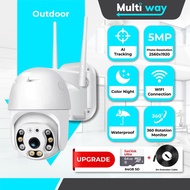 MULTIWAY [Free 64GB+5M Cable] P2 Outdoor Waterproof Night Vision Wireless Wired Connected CCTV Camer