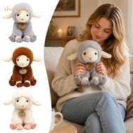 SHOUH Sheep Plush Pillow, Long Ear 11/17/23cm Size Stuffed Sheep Pillow, Lovely Fluffy Soft Sitting 