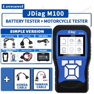 Lensent Jdiag M100 [ฮอนด้าและยามาฮ่า] แบบง่ายรุ่น EFI-Type รถจักรยานยนต์และ Locomotive เครื่องมือวินิจฉัยที่ครอบคลุมทดสอบระบบคู่ = เครื่องทดสอบมอเตอร์ไซค์ + เครื่องทดสอบแบตเตอรี่มืออาชีพอ่านและชัดเจนรหัสผิดข้อมูล Ecu