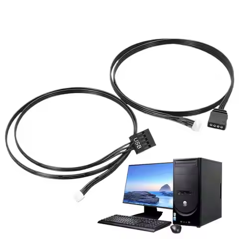 Wraith Prism LED RGB CPU Cooling Fan 4-pin USB 3-pin toAMD-Ryzen 7 9 RGB Synchronization Cable for 2
