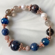 Tasha Bracelet (Pietersite, Sapphire, Kyanite, Smoky Quartz, Champagne Moonstone, Freshwater Pearl)