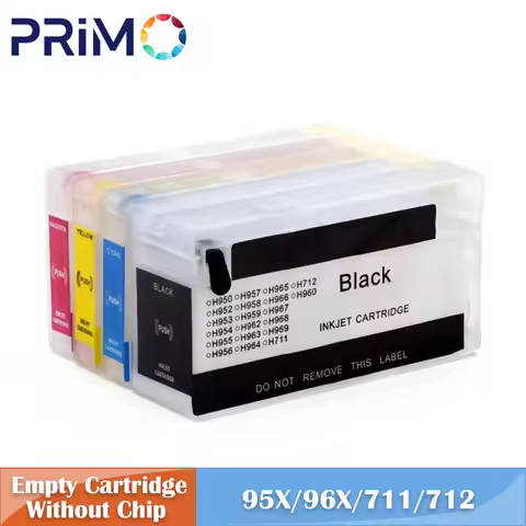 Empty Refillable Ink Cartridge NO Chip for HP 950 951 952 953 954 955 956 957 958 959 962 963 964 96