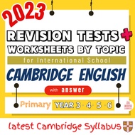 P25 Latest Syllabus New Cambridge Primary English Tests + English Worksheets + Answer Year 3 - Year 