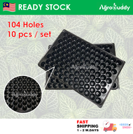 [10 pcs] Agrobuddy 104 Holes Plastic Seedling Tray Home Gardening / Bekas Semaian Dulang Semaian 塑料多孔育苗104穴盆