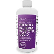 Dr. Berg's Friendly Probiotic 500ml Liquid Supplement Drink Mix w/ 12 Live Probiotics Strains Lactobacillus Acidophilus Digestive Health, Immune System Gut Support Men Women  Kids