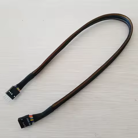 AC97 HD Audio Extension Cable Made of UL1007 22AWG Wire for Chassis Front Panel 50cm Male/Female Fem