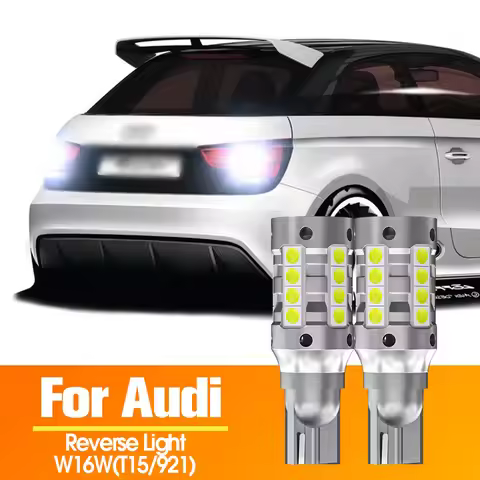 2pcs LED Reverse Light Blub Backup Lamp Canbus No Error W16W T15 For Audi A1 8X A3 8P A4 B8 B9 A5 A6