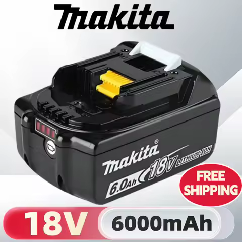 Rechargeable Battery BL1860B 18V 6.0Ah Battery For Makita 18V BL1860、BL1840、BL1850 Cordless Drill Wi