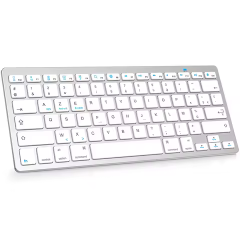 Slim French AZERTY Layout Bluetooth Keyboard Small Size Wireless Keyboard clavier for iPad iOS Andro
