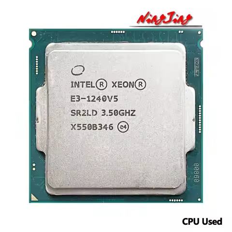 Intel Used Xeon E3-1240 v5 E3 1240v5 E3 1240 v5 3.5 GHz 80W LGA 1151