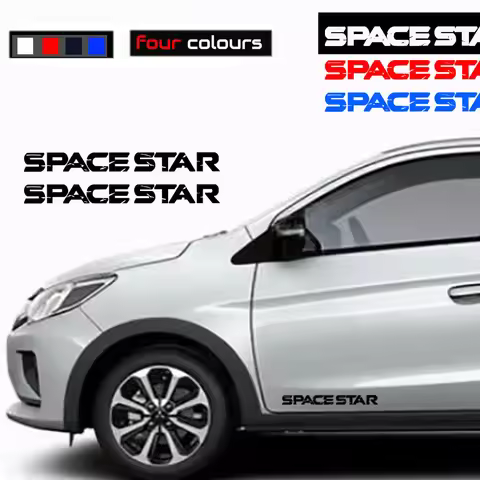2Pcs For Mitsubishi Space Star Car door Window Vinyl Decals Car stickers