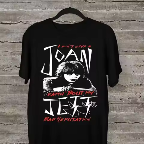 Joan Jett Singer Black All Size T Shirt