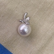 Japan jewelry brand Tasaki K18WG 18KWG Au750 pendant top for necklace AKOYA cultured sea pearl 7.5mm