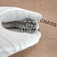 全新🌸 Chrome Hearts 經典十字花戒指 銀色 925銀