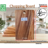 LAPEKTO Wooden Chopping Board Rectangle 10 x 6.5 x 1 inches | Cutting Board for Meat, Vegetables, Fr