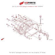 Right Engine Wall Cover (E-6-A) HONDA Wave 110 Rsx K07 (2012) Parts Catalog