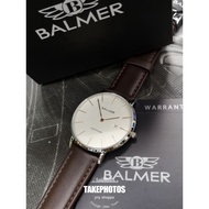 Balmer analog leather strap watch for men