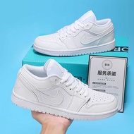 Guan Guan Guan Shoes aj Men's Shoes Black White Panda Men's aj1 Low-Top All White Air Force No. 1 Wo