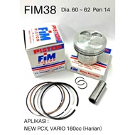Piston set FIM 38 Original 100% Vario 160 Adv 160 Pcx 160 stylo 160 std 50 100 150 200 seher izumi 6