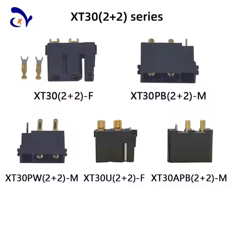 5PCS Amass XT30(2+2)/ XT30PB(2+2)/ XT30PW(2+2) connector Plug