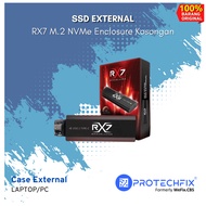 SSD External RX7 M.2 NVMe Enclosure Kosongan (Tanpa SSD)