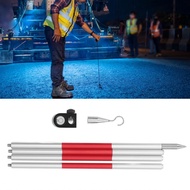 Prism Pole  D12mm Corrosion Prevention Universal 4 Section Light Weight Surveying Rod Aluminum Alloy