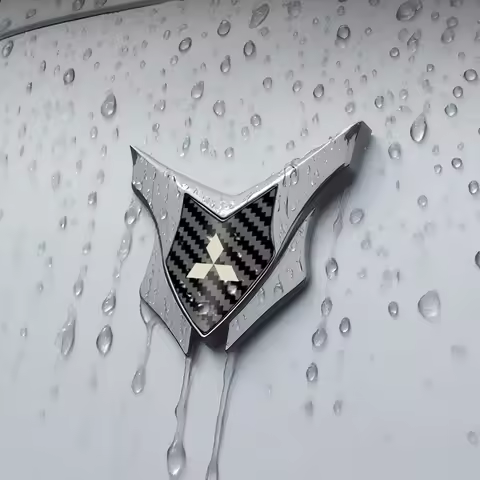 Car Sticker Shield Shape Emblem Logo Decals For Mitsubishi Outlander Mirage Eclipse Cross Pajero Lan