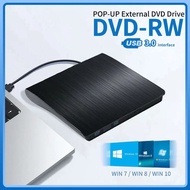 External CD DVD Drive USB 3.0 CD Burner Portable CD +/-RW Drive DVD Player ROM Rewriter Burner For M