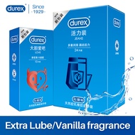 [Bundle of 2] High Quality Natural Rubber Love and Jeans Durex Condoms for Men 34pcs Extra Lubricated Smooth Latex Condom Sleeve