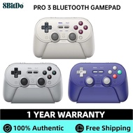8BitDo Pro 3 Bluetooth Gamepad Wireless Gaming Controller for Switch 1/2 Windows Apple with TMR Joys