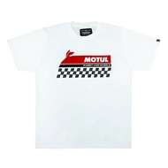 Rabbit And Wheels X Motul Tshirt White - Kaos Rider