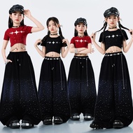 Hiphop Costume Kids Crop Top Kids Girl Jazz Dance Costume Kids Kids Dance Outfit Hip Hop Shirt Kpop 
