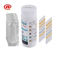 50Pcs 6-In-1 Swimming Pool PH Test Paper Residual Chlorine PH Value Alkalinity Hardness Test Strip P