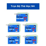 Trọn bộ thẻ học N4 kanji - từ vựng - ngữ pháp minano n4 bản mới nhất