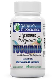 Nature's BioScience ® Certified USDA Organic Fucoidan 6 Bottles Pack Nature's BioScience ® Certified