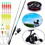 FRRTC Spinning Fishing Rod Fishing Full Set Joran Pancing Fishing Rod Spinning Reel