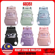 60351 #Korea Backpack High Quality ( Beg Sekolah / School Bag / Beg Galas / Laptop / College ) Desig