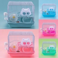 Cage For Hamster Cute Cat Head Design Full Set Ready to Use Cage Syrian Hamster