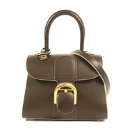 Delvaux 牛皮皮革Brillant Mini金扣手挽肩背兩用袋