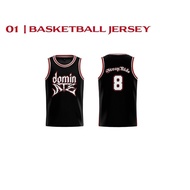 Personalized Black Basketball Jersey DominATE