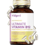 Wellgard Vegan Vitamin B12 High Strength by Wellgard - Folic Acid, Vitamin B6, Vitamin D3, B12 pleme