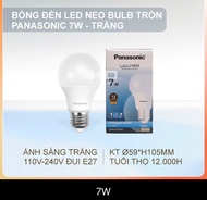 Bóng đèn LED Bulb Panasonic 7W 9W 12W 15W ánh sáng trắng vàngbóng đèn bulb ledđèn búp trònbóng đèn p