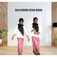 Baju Kurung Kedah plain kain batik raya