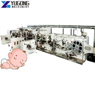 Semi Full Servo Automatic Second Hand Used Under pad Sanitary Napkin Adult Baby Diaper Production Line Adult Diapers Incontinence