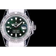 AAA Rolex phantomlab dial green transparent Swiss ETA watch