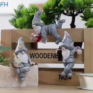 FENGHA Easter Garden Gnome, Resin Material Rustic Style Resin Figurine, Accessories Little dwarf 3-P